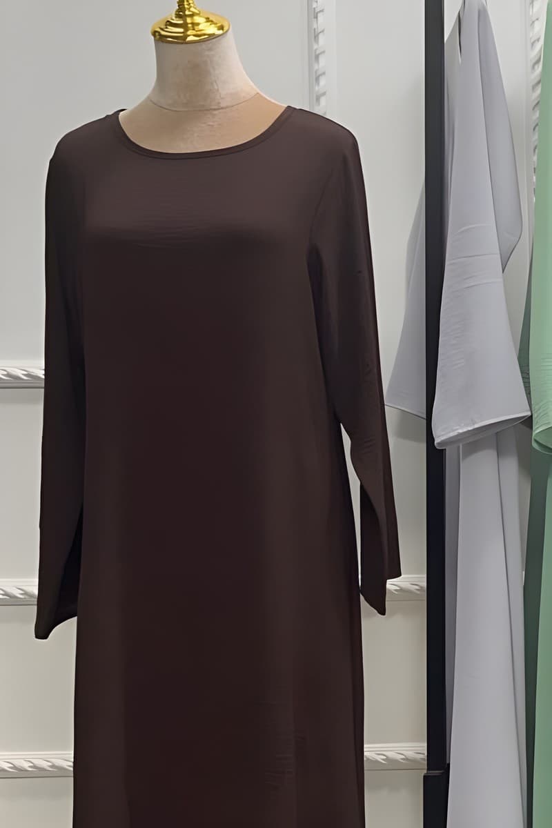 Kreukpolyester open abaya